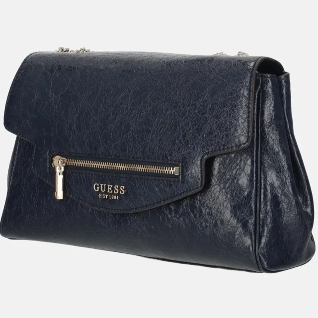 Guess schoudertas Antonia Convertible Xbody Flap Midnight donkerblauw, foto 2