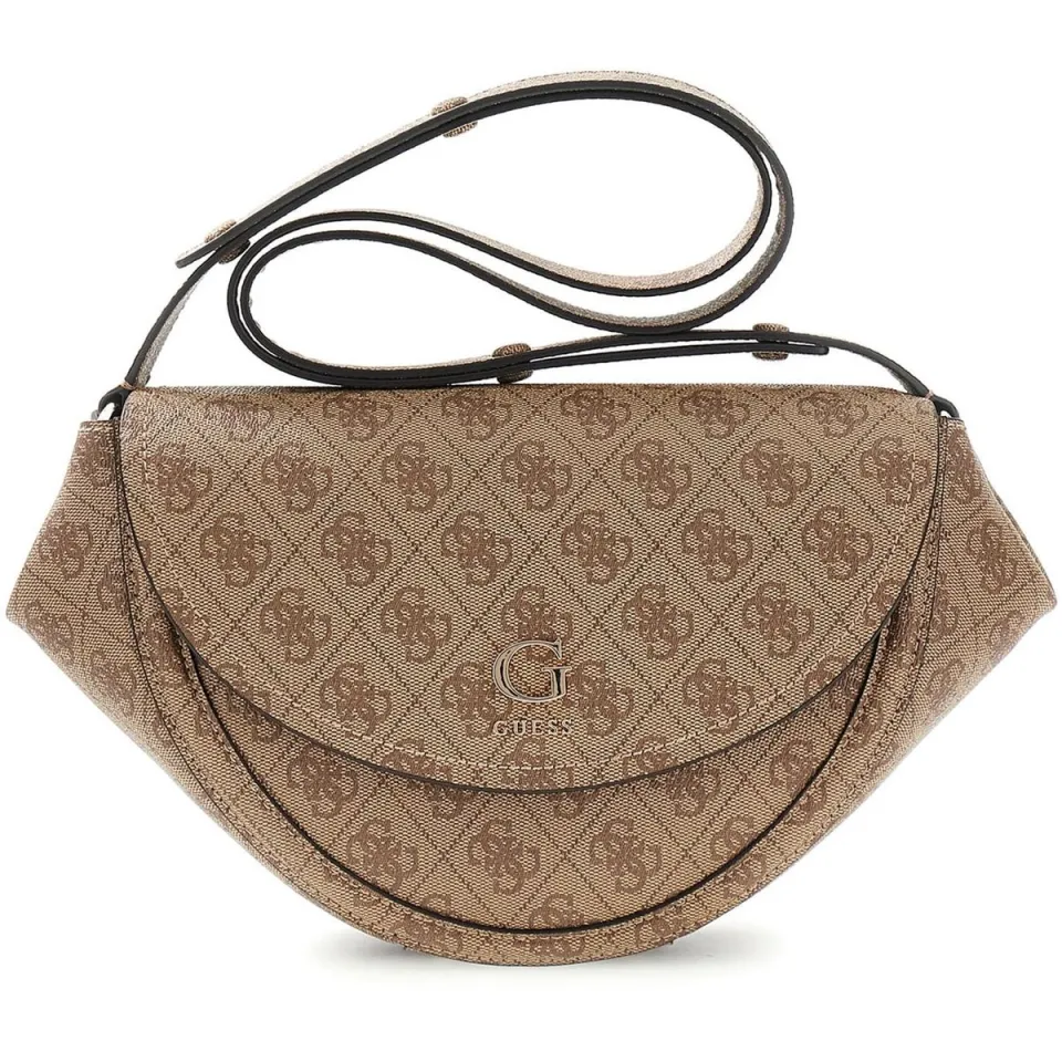 Guess Coleen schoudertas latte logo