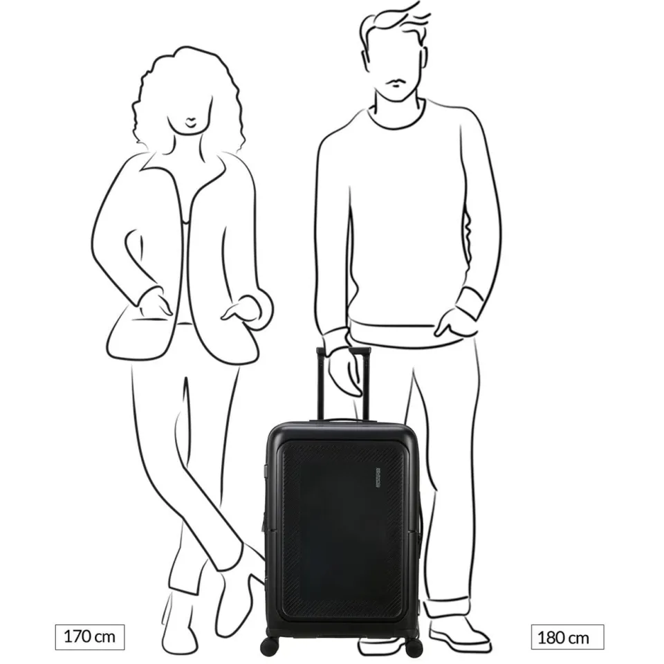 American Tourister Dashpop koffer 67 cm zwart, foto 4