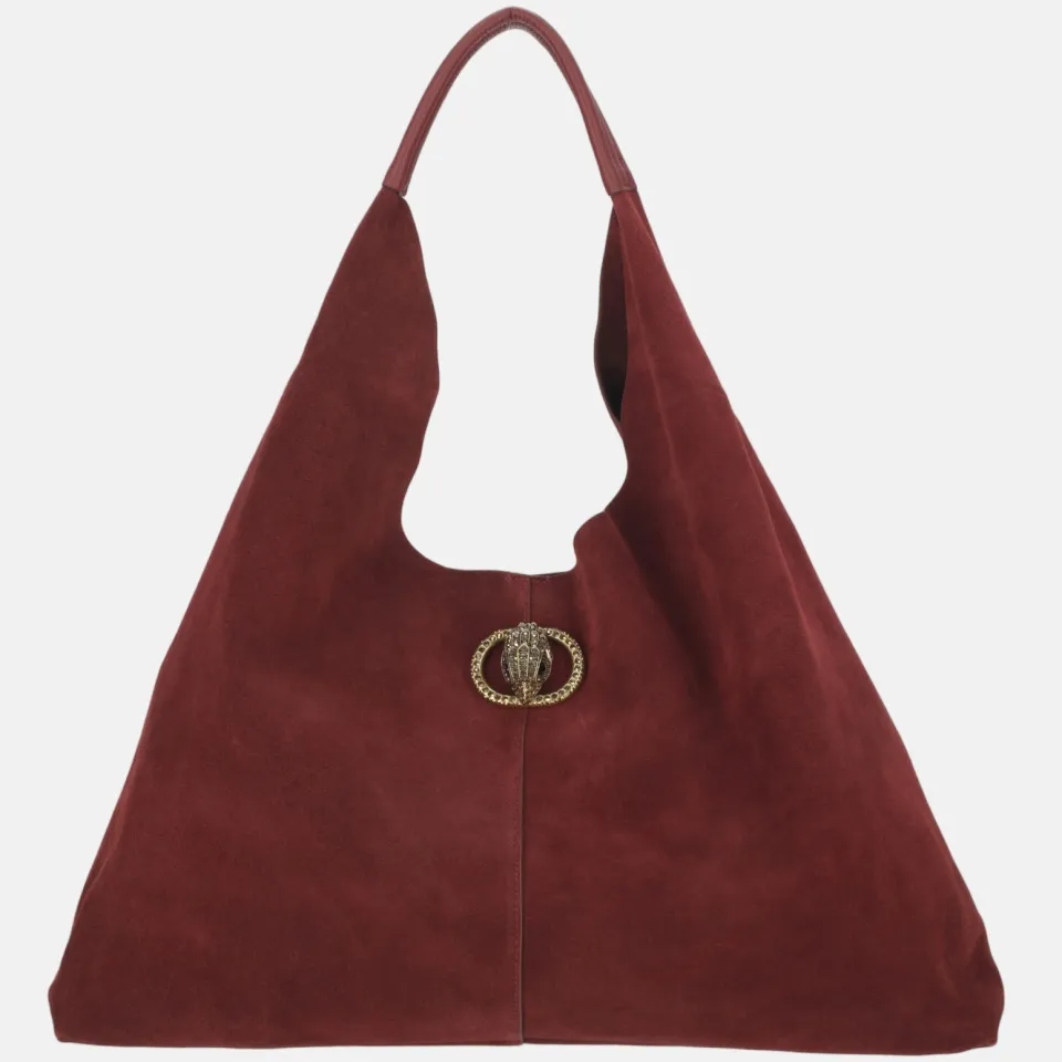 Kurt Geiger suède schoudertas Chelsea bordeauxrood, foto 2