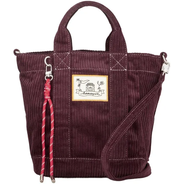 Becksondergaard Gene corduroy mini shopper bordeauxrood