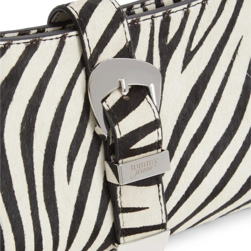 Tommy Jeans TJW Cool schoudertas zebraprint wit, foto 6