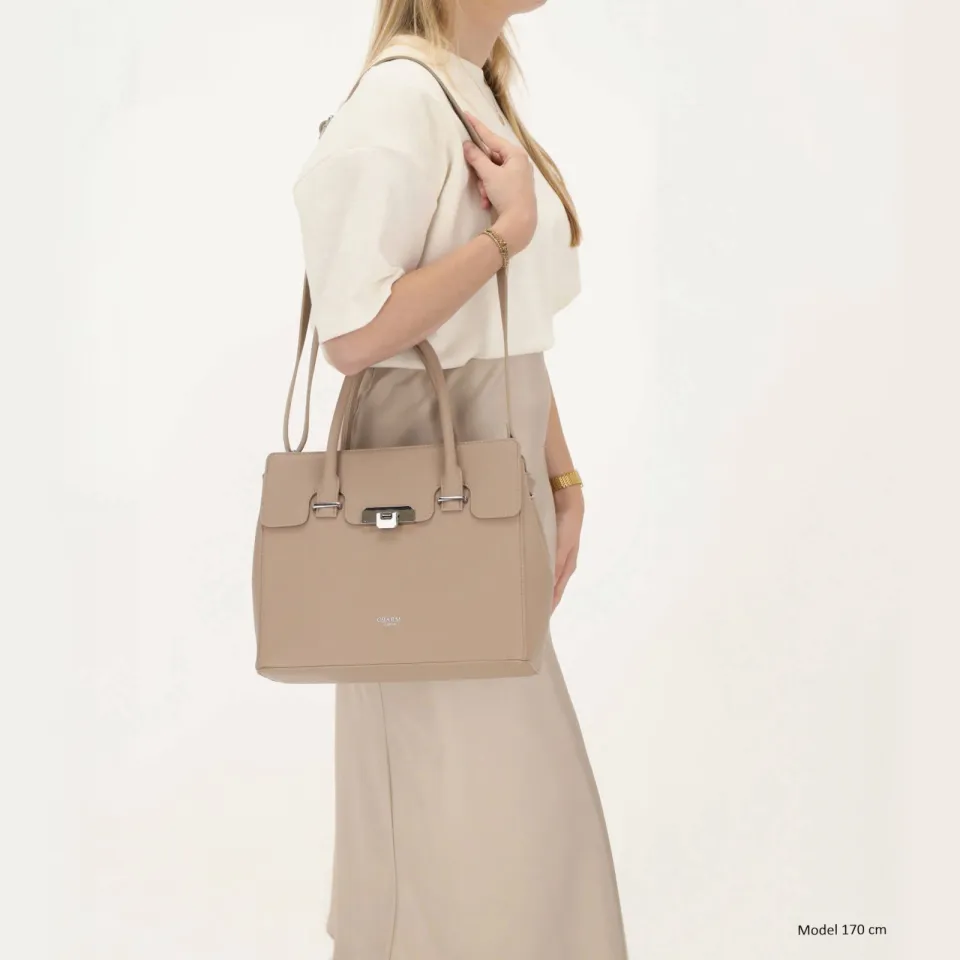 Charm London Soho handtas taupe, foto 6