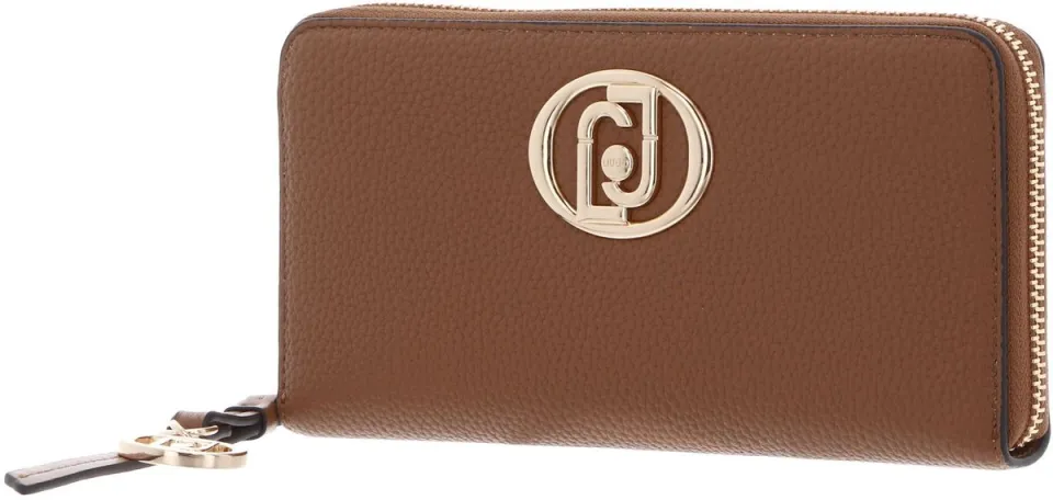 Liu Jo Faiza ECS Zip Around portemonnee bruin Suede