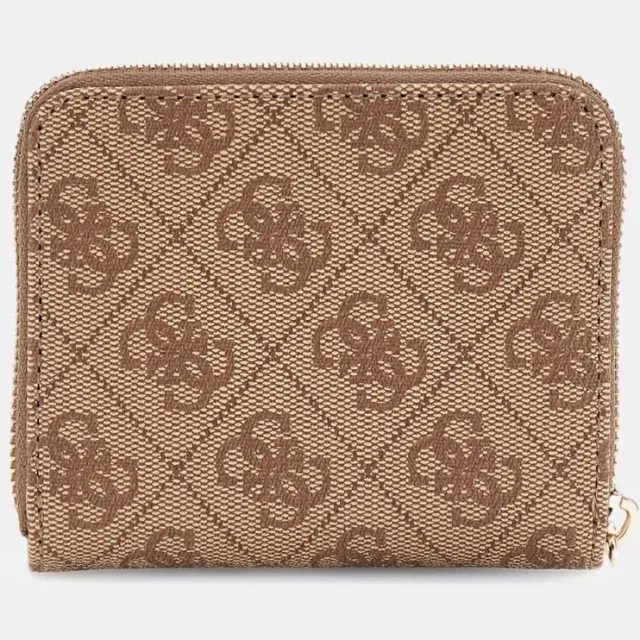 Portemonnee Guess Laurel Ii Slg Small Zip Around bruin, foto 2