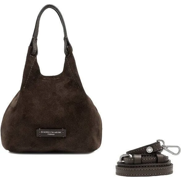 Gianni Chiarini Dua Bs 9798 schoudertas bruin, foto 3