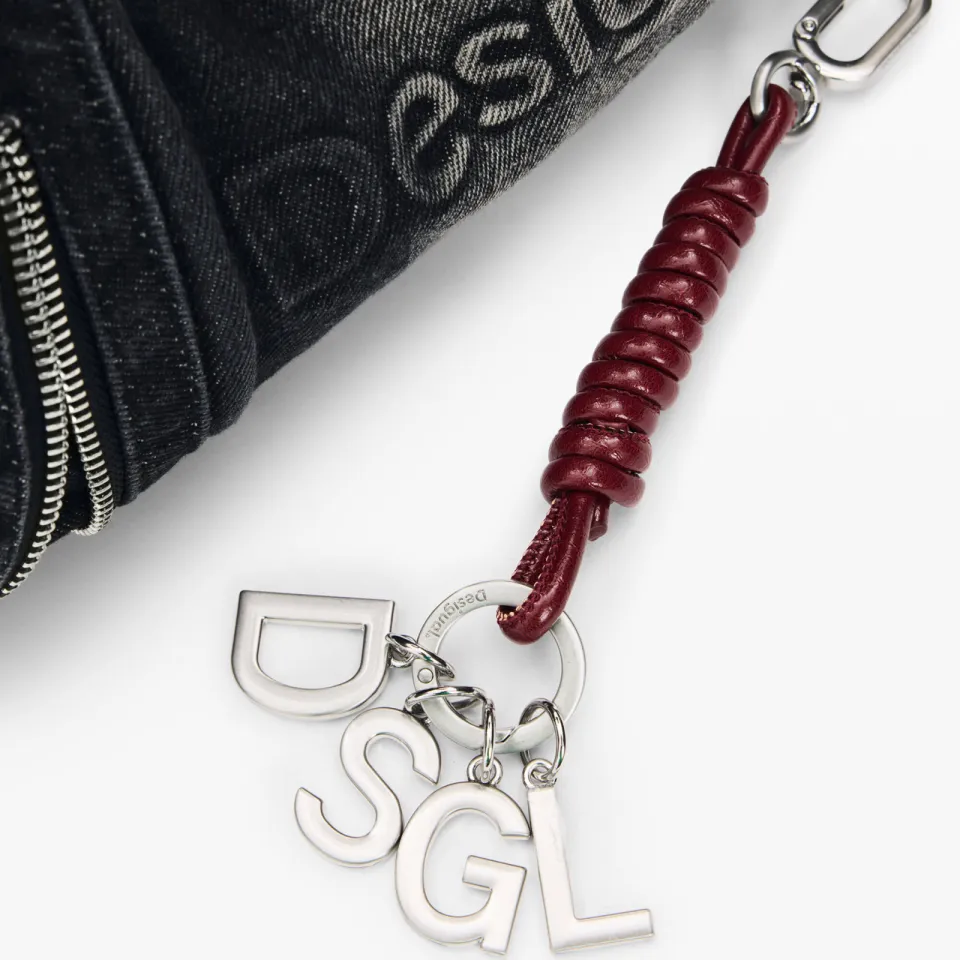 Desigual denim schoudertas grijs, foto 6