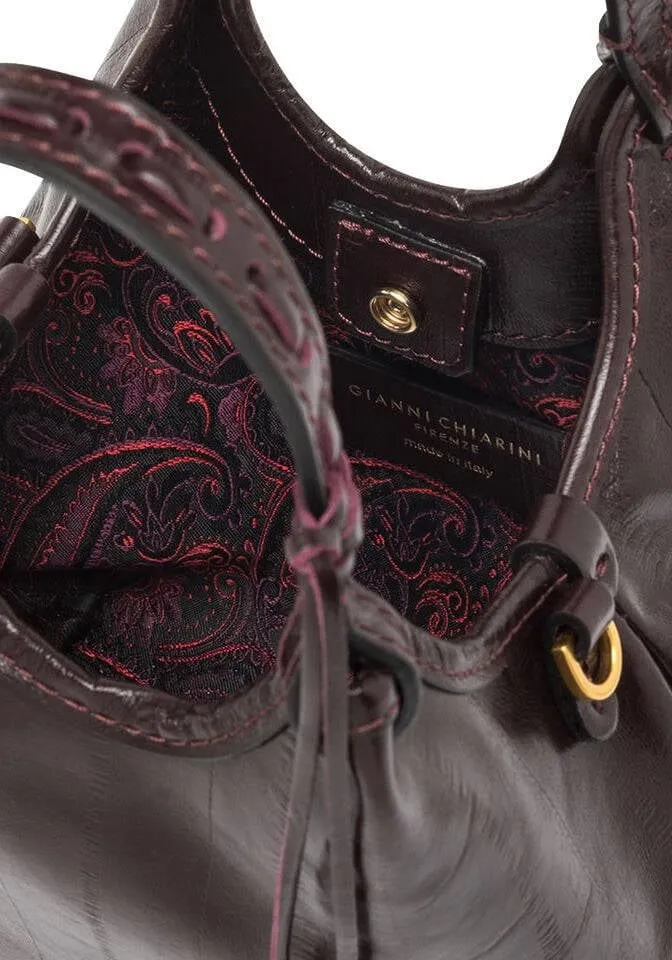 Gianni Chiarini Dua 12678 schoudertas bordeaux, foto 5