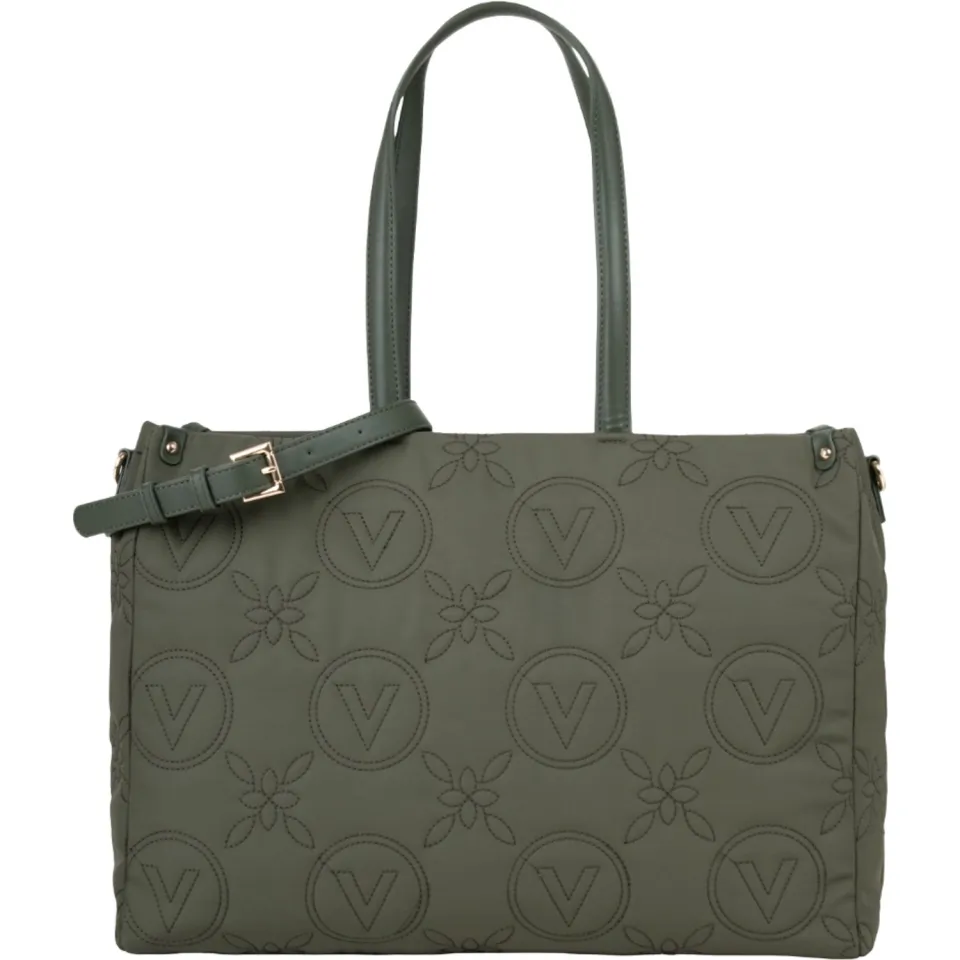 Valentino Puffy shopper groen Verde Militare