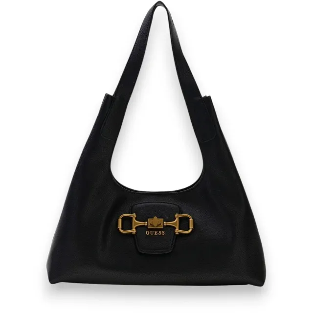 Guess schoudertas Sunset Small Hobo Bag Black zwart
