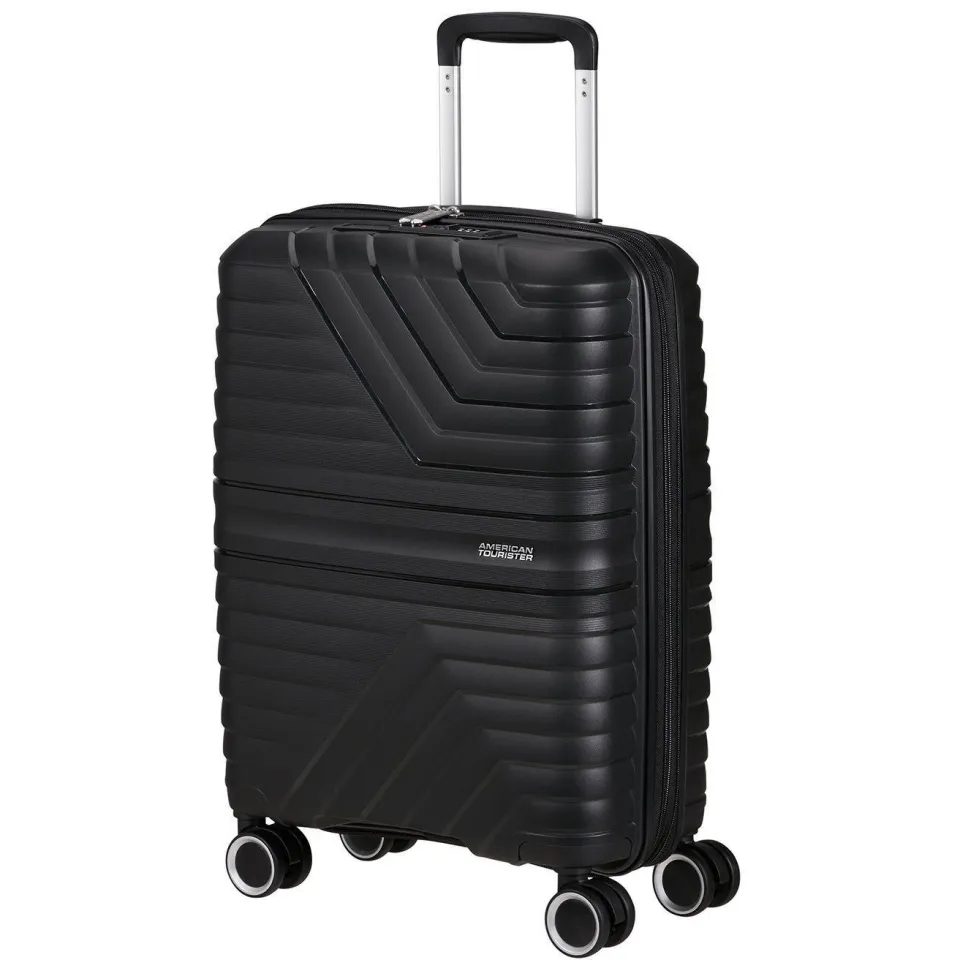 American Tourister Flytwist spinner handbagagekoffer zwart, foto 4