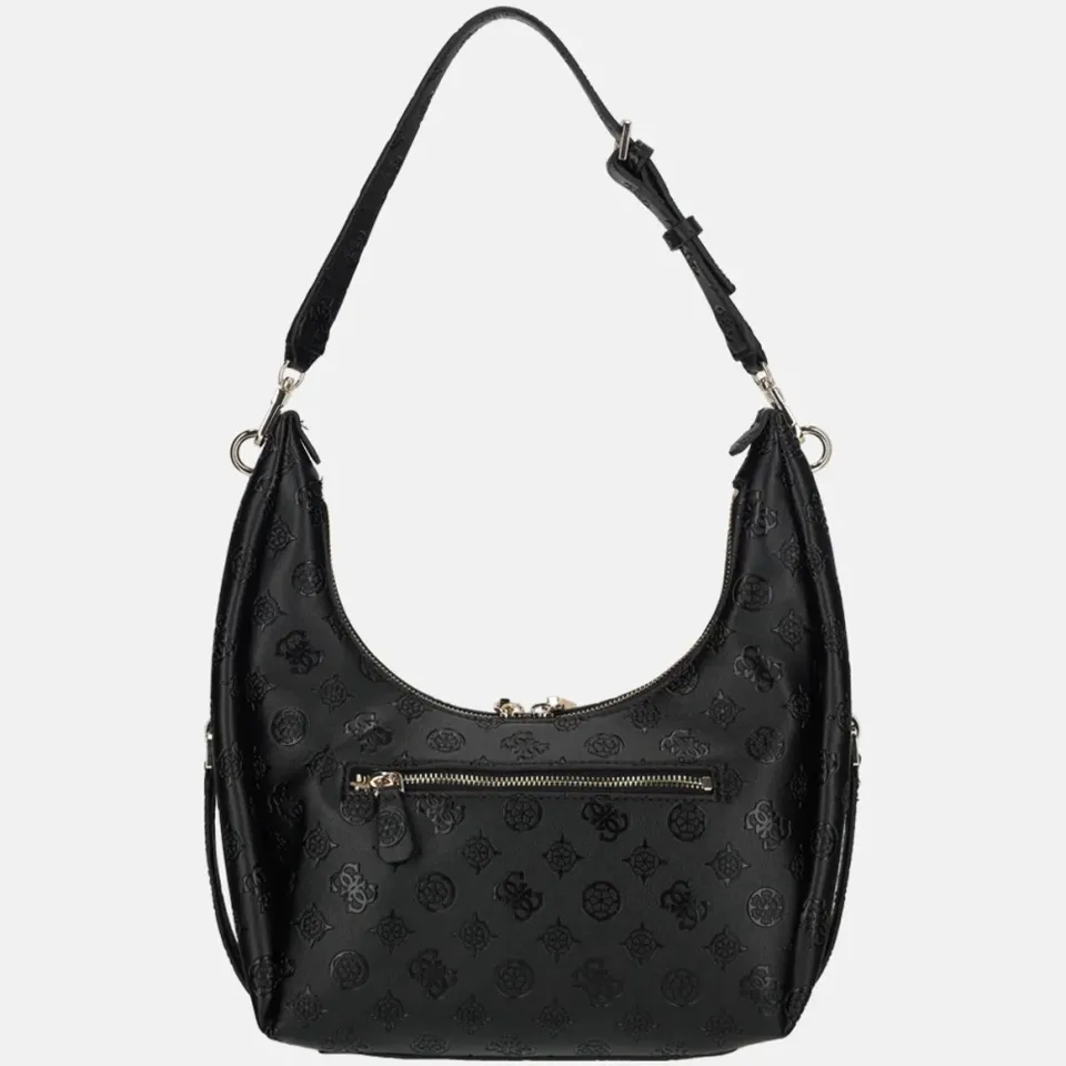 Guess Phoebe Hobo Schoudertas zwart, foto 2
