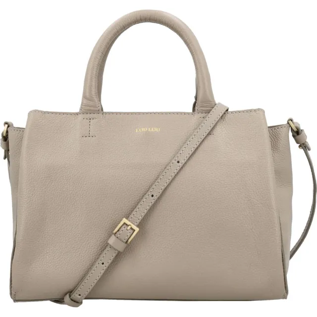Loulou Essentiels Vera schoudertas taupe