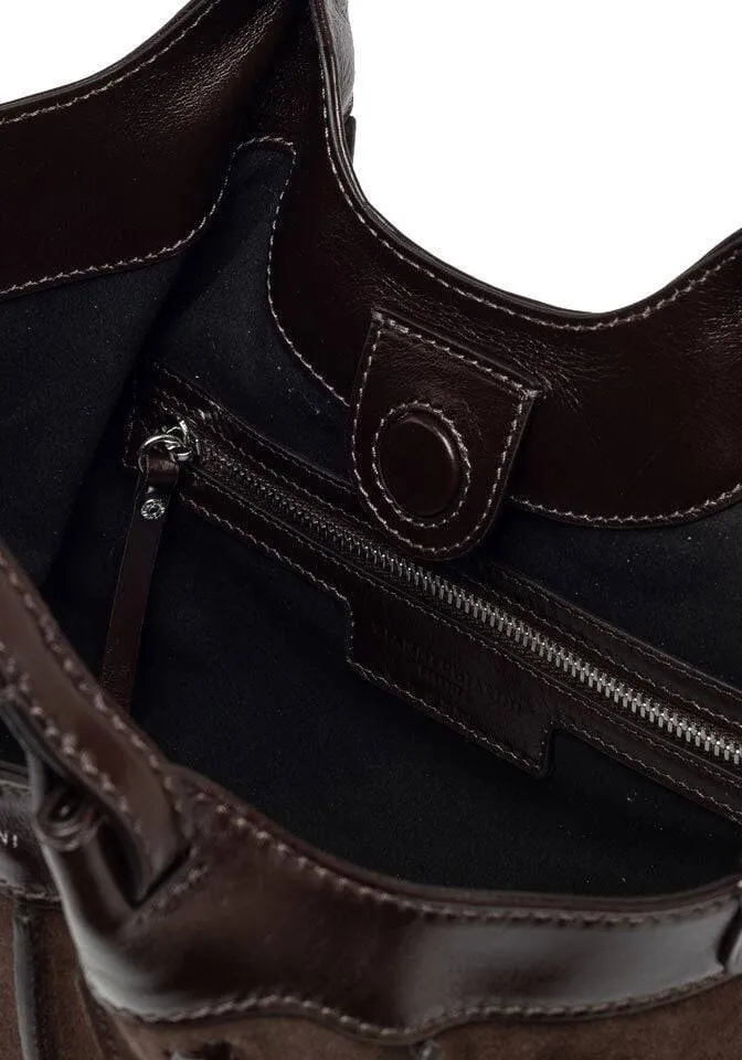 Gianni Chiarini Dua schoudertas bruin, foto 5