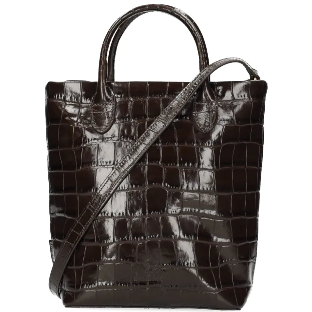 Fred de la Bretoniere Vicky mini shopper donkerbruin