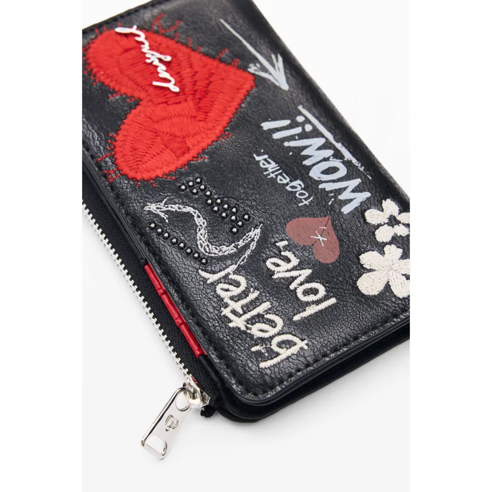Desigual Mone Wow Emma 2.0 portemonnee zwart, foto 5