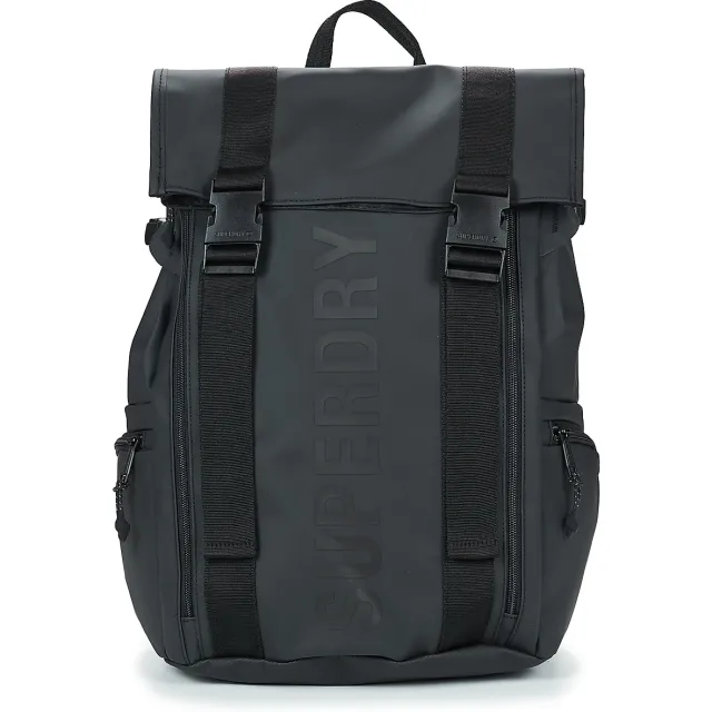 Superdry Tarp Roll Top rugzak zwart