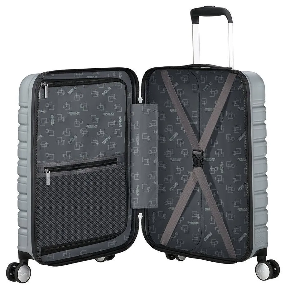 American Tourister Flashline Frontloader koffer zilverkleurig, foto 5