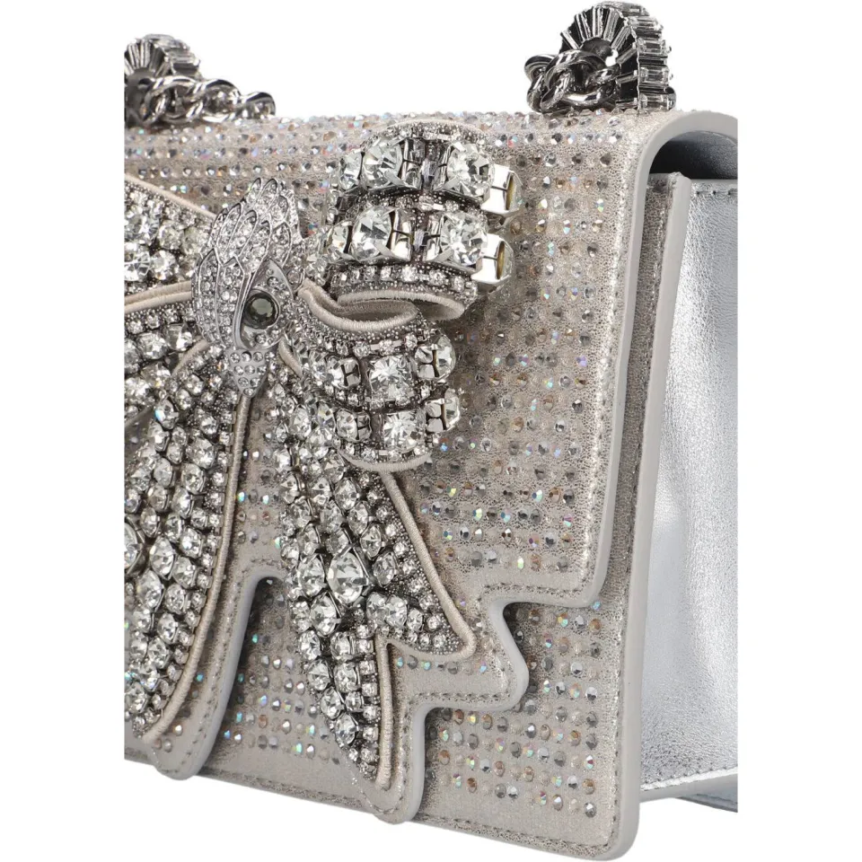 Kurt Geiger Bow Small Shoreditch handtas zilver, foto 4