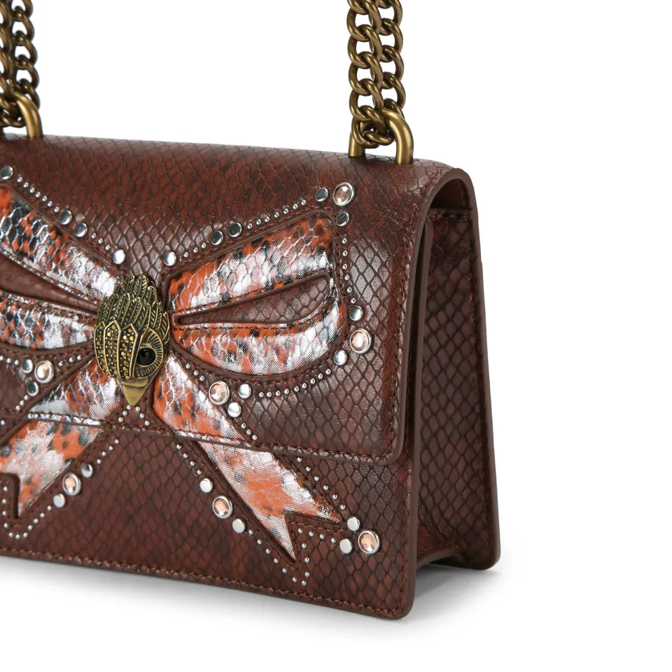 Kurt Geiger Shoreditch crossbody tas donkerbruin, foto 5