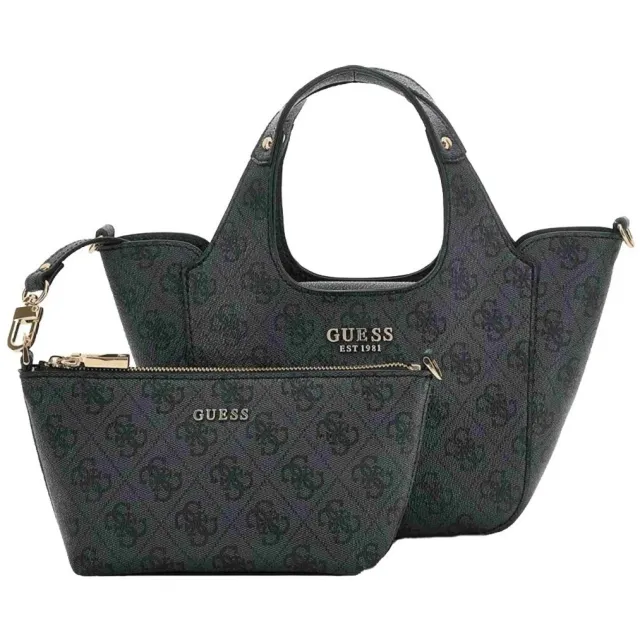 Handtas Guess Calista 2 In 1 Mini To zwart