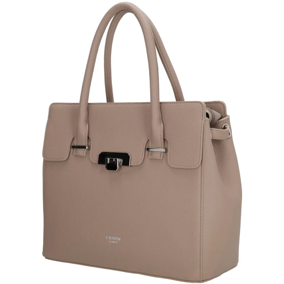 Charm London Soho handtas taupe, foto 4