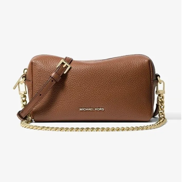 Tas MICHAEL Michael Kors Sm Soft Xbody W/ Chain bruin