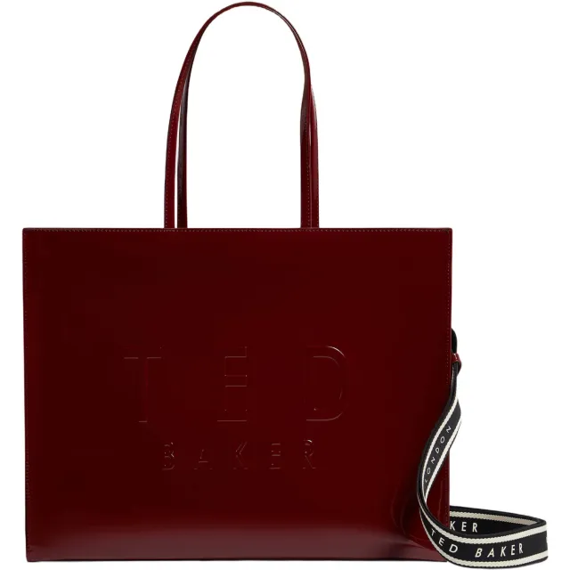 Ted Baker Iconna shopper extra large donkerrood