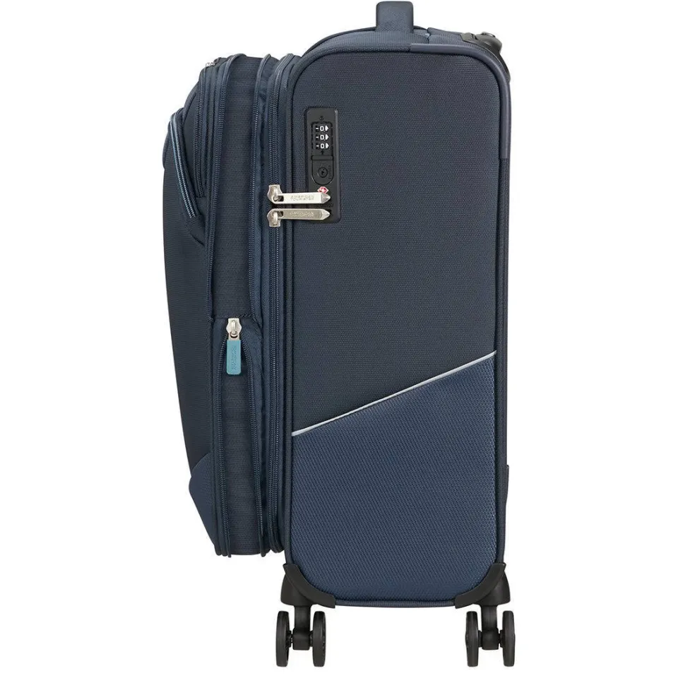 American Tourister Summerride spinner 55 koffer donkerblauw, foto 3