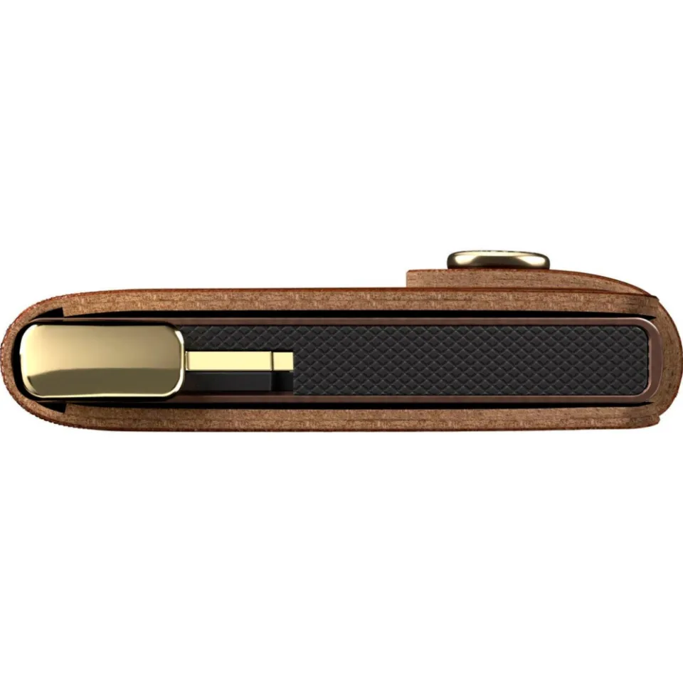 Secrid Miniwallet Emboss Lines pasjeshouder cognac, foto 2