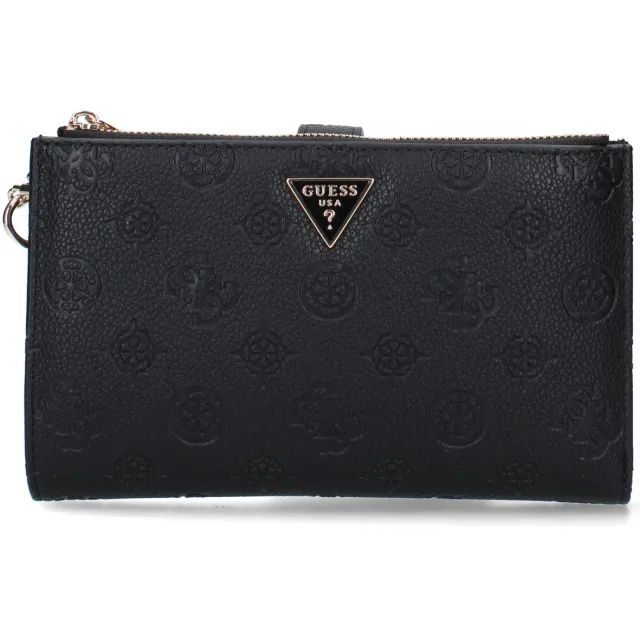 Guess Blake SLG double zip organizer portemonnee zwart