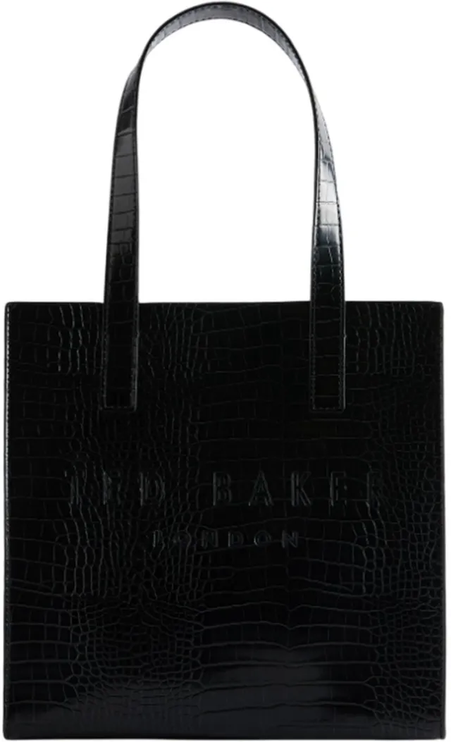 Ted Baker handtas Reptcon Croc Effect Icon Bag Jet - Black zwart