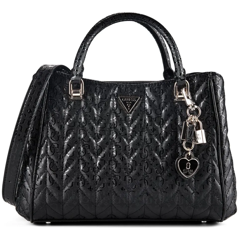 Guess Stacey Satchel handtas zwart