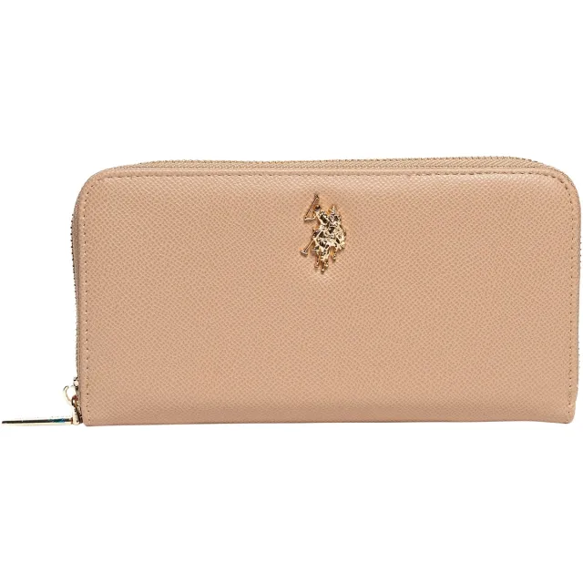 U.S. Polo Assn. Jones zip around portemonnee beige