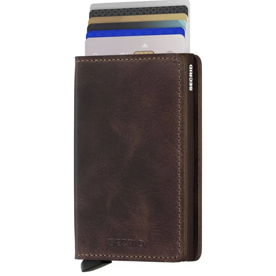 Secrid Slimwallet Vintage pasjeshouder donkerbruin, foto 5