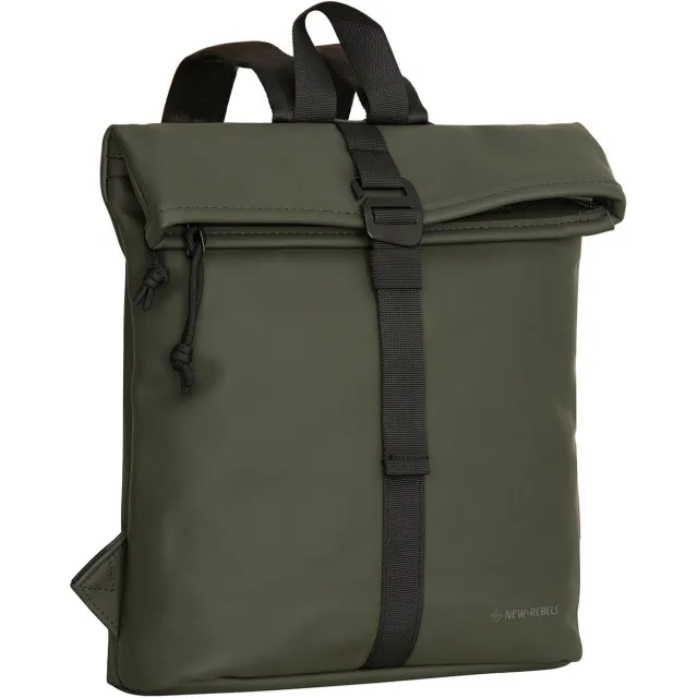 New Rebels Mart Los Angeles Nachtgroen 7L Rolltop Rugzak Waterafstotend Lichtgewicht Mini Rugtas