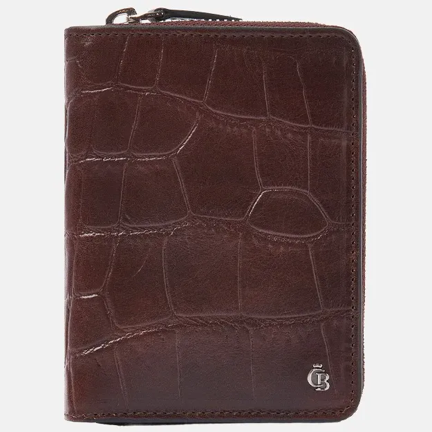 Castelijn & Beerens Croco damesportemonnee mocca