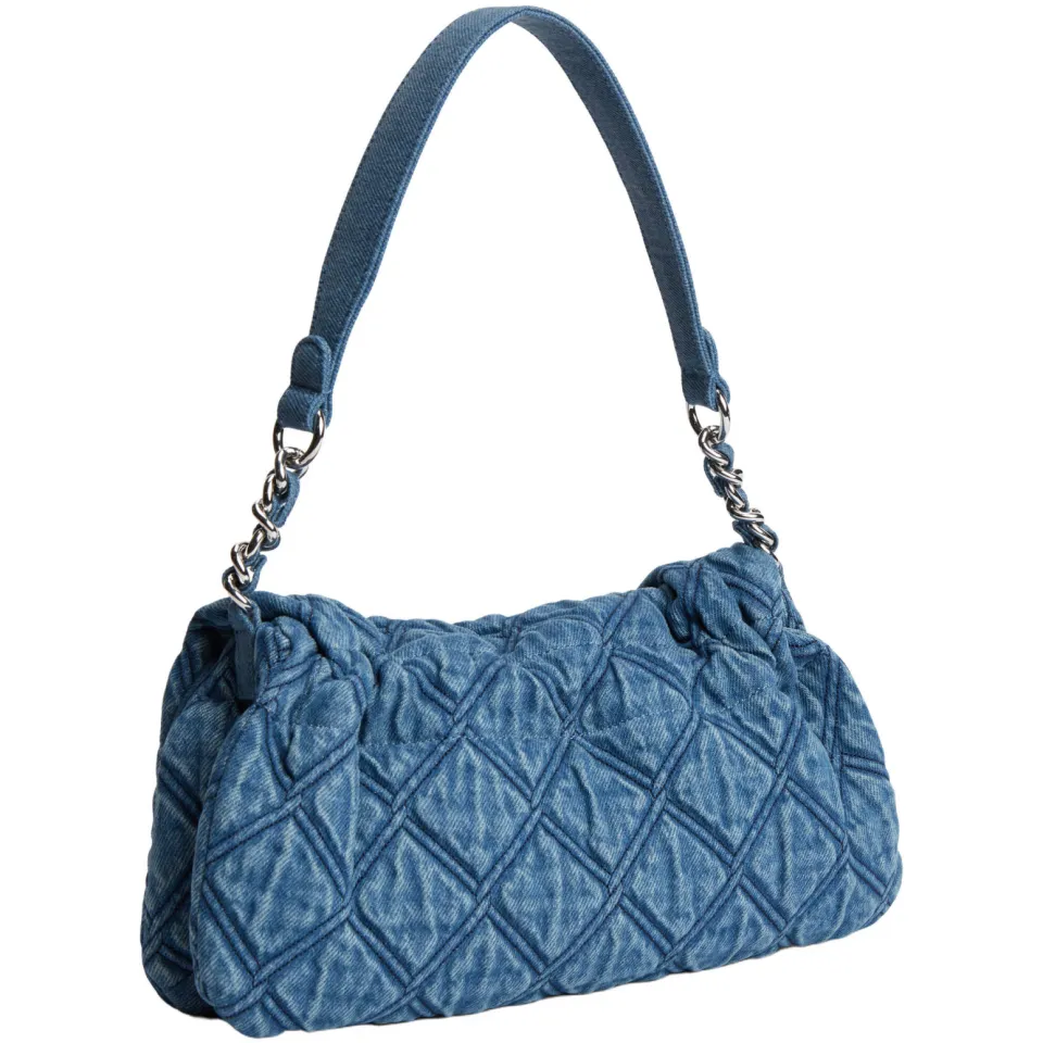 Tommy Hilfiger denim schoudertas TH Feminine blauw, foto 3