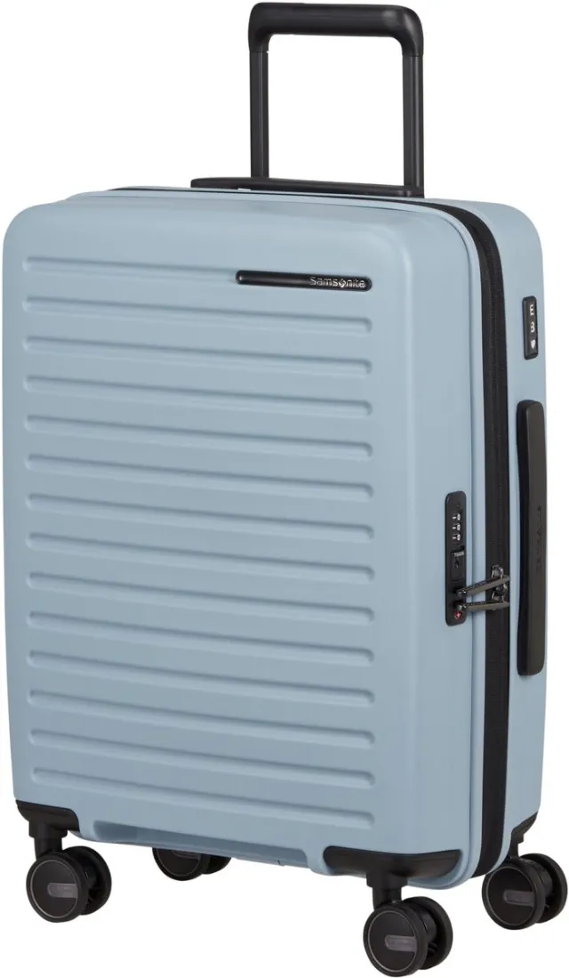 Samsonite Restackd spinner handbagagekoffer 55 cm fog blue