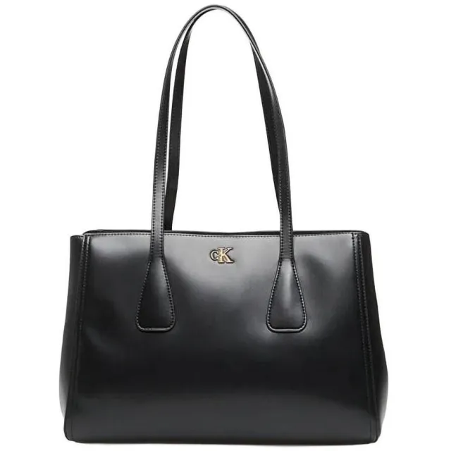 Calvin Klein Ck Medium Work Tote schoudertas zwart Wit