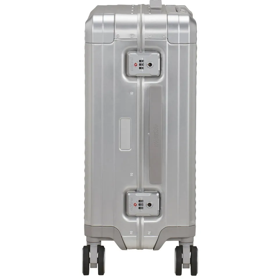 American Tourister Soundbox Alu Spinner 55 zilverkleurig, foto 3
