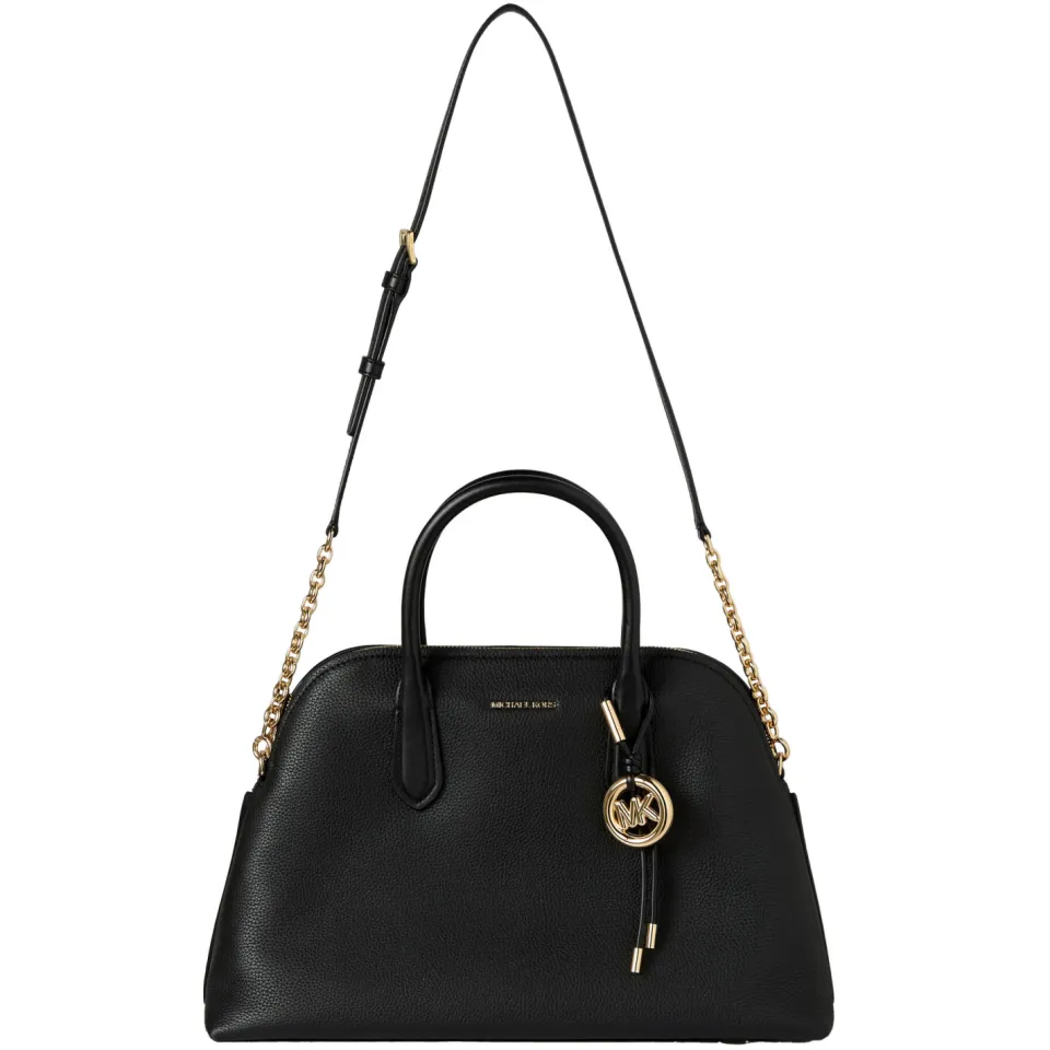 Michael Kors leren handtas Freddie zwart, foto 5