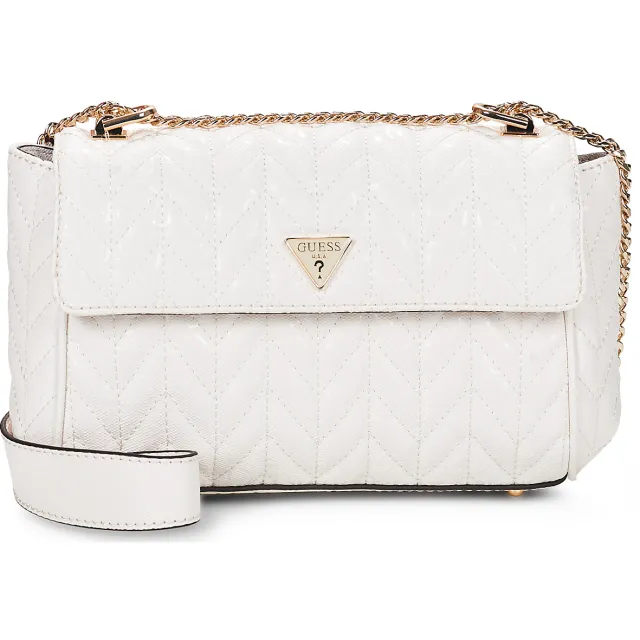 Guess Schoudertas Guess STACEY CONVERTIBLE XBODY FLAP Wit