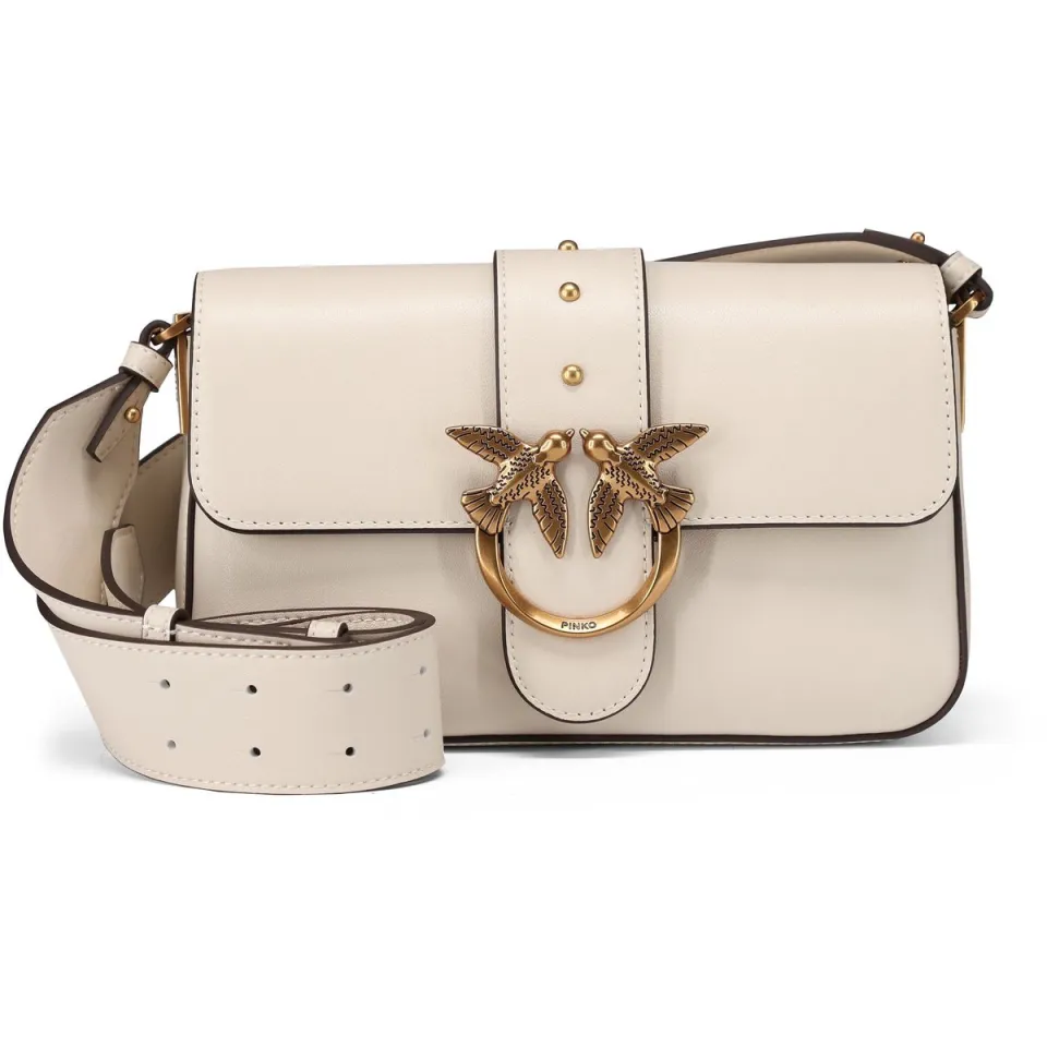 Pinko Schoudertassen Love One Mini Slouchy Gebroken wit - One size
