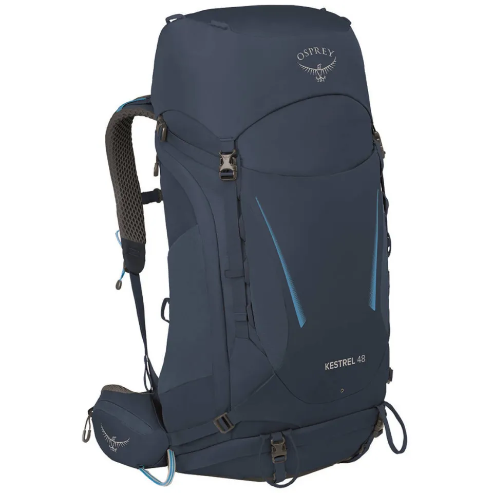 Osprey Kestrel 48 trekkingrugzak blauw