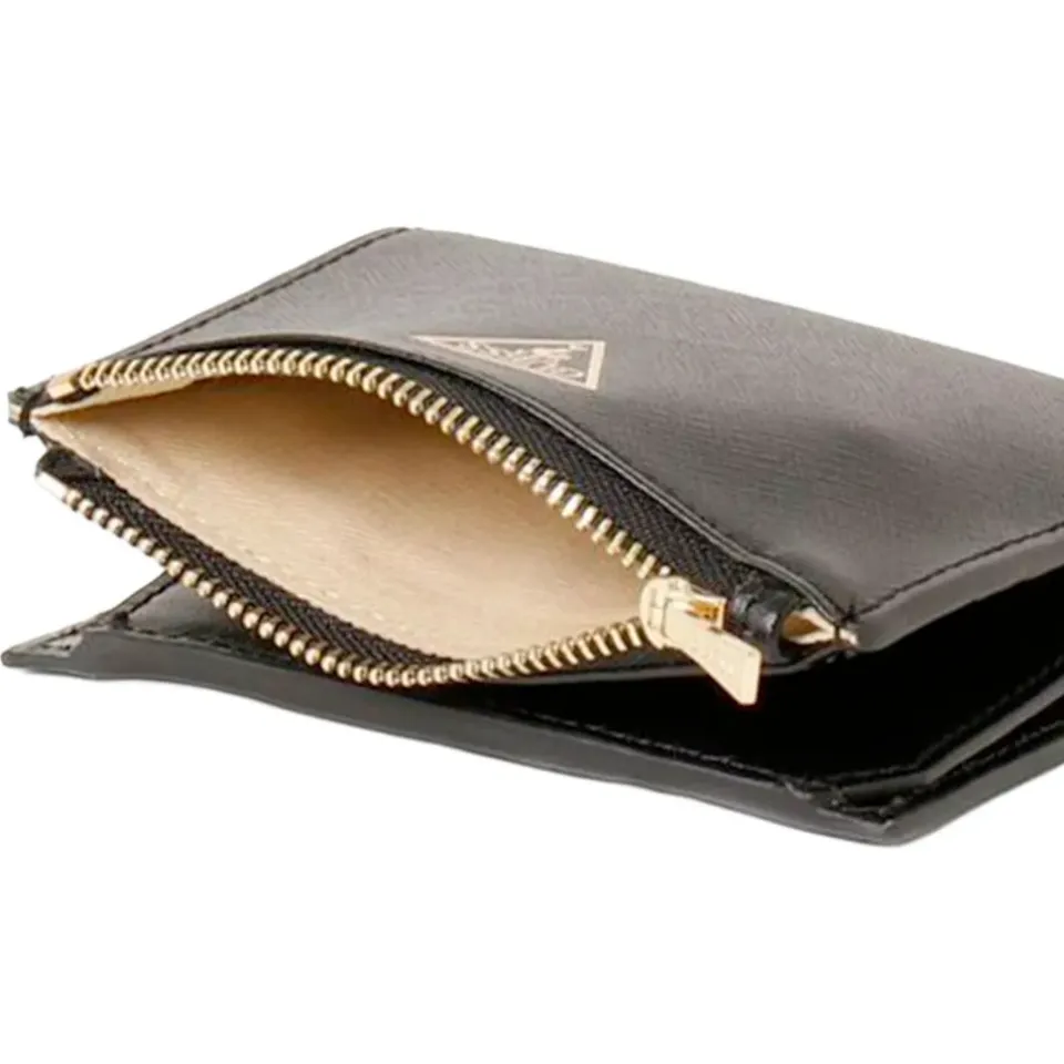 Guess Miriam trifold portemonnee zwart, foto 2