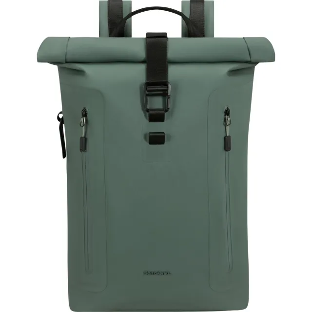 Samsonite Rugzak - Coatify Biz Rolltop Backpack 15.6" - waterproof PU - Green - 18 l