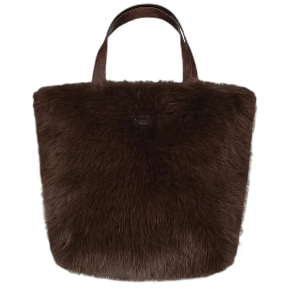 Barts shopper met labeldetail Bruin