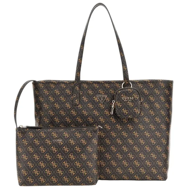 Guess dameshandtassen shopper brown logo, foto 2