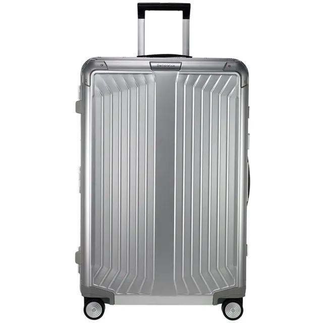 Samsonite Lite-Box Alu spinner 76 cm koffer zilverkleurig